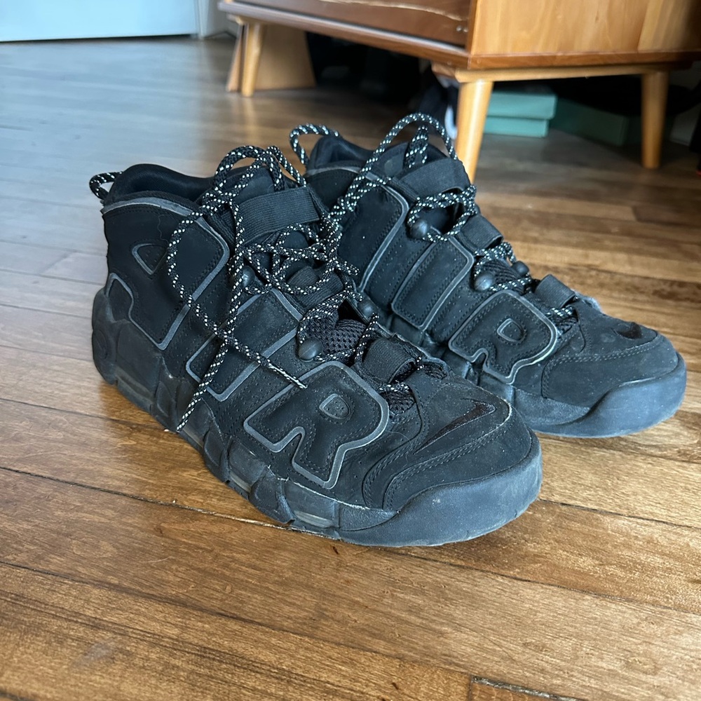 Nike men’s Air More Uptempo - all black - size US 11